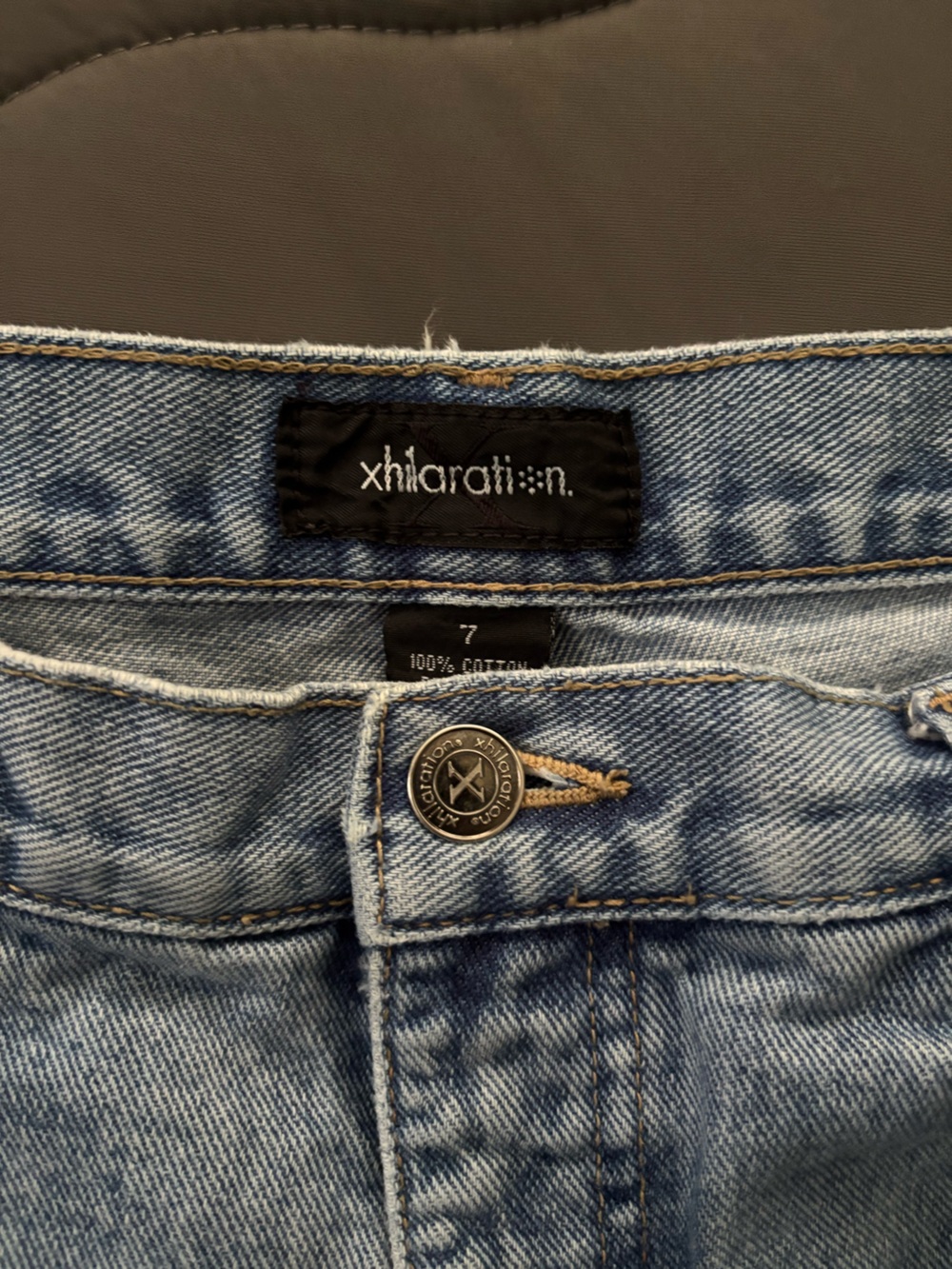 Xhilaration Light Wash Straight Leg Jeans - Pale Blue - Picture 3 of 3